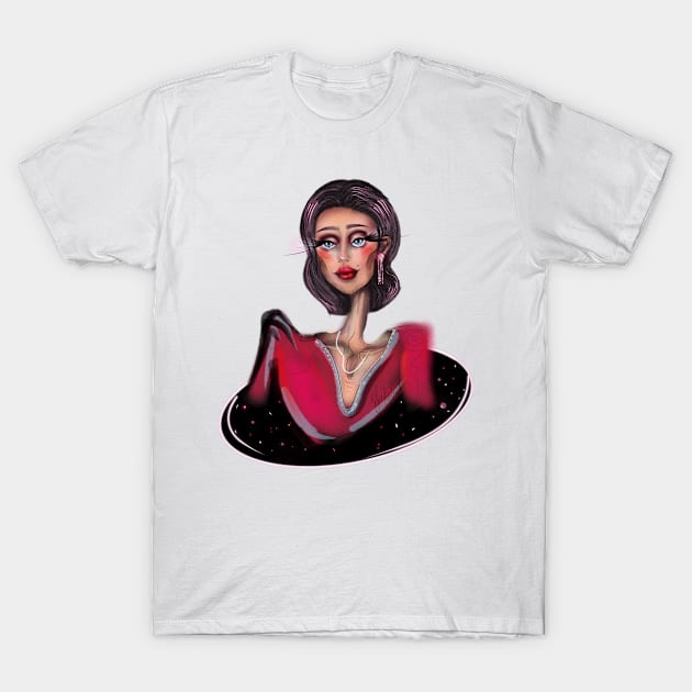 Fashion woman T-Shirt by valentyna mohylei